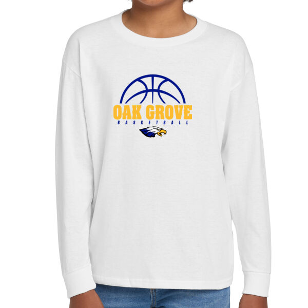 Oak Grove Boys Basketball Youth Heavy Cotton 100% Cotton Long Sleeve T Shirt Thumbnail