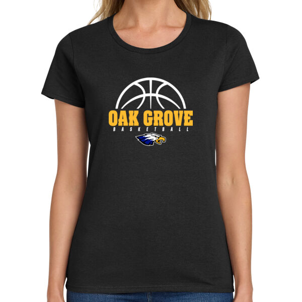 Oak Grove Boys Basketball Ladies Heavy Cotton 100% Cotton T Shirt Thumbnail