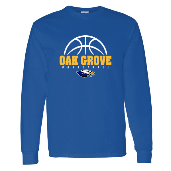 Oak Grove Boys Basketball Heavy Cotton 100% Cotton Long Sleeve T Shirt Thumbnail