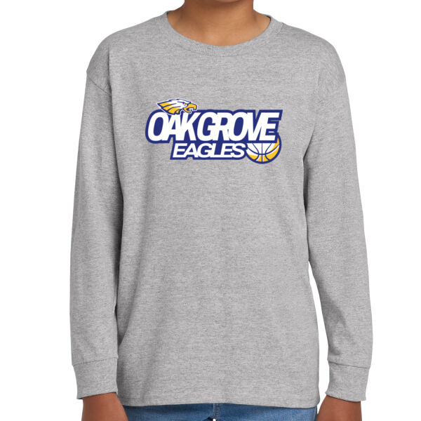 Oak Grove Boys Basketball Youth Heavy Cotton 100% Cotton Long Sleeve T Shirt Thumbnail