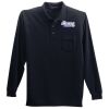 Long Sleeve Silk Touch Polo with Pocket Thumbnail